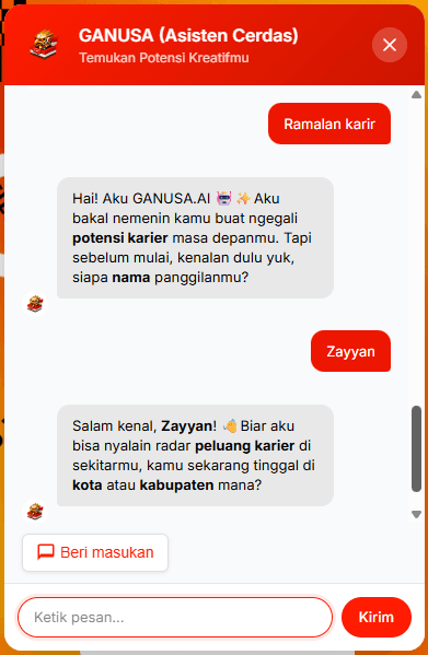 ICCN Chatbot production interface screenshot 2